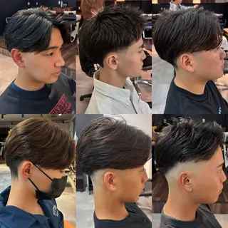 ショート パーマ メンズ 男に磨きをかけるフェ ードヘア👊🏼/森のヘアスタイル