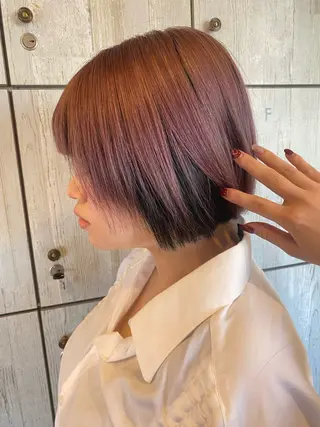 ショート あいさ🤍ムラ無しカ ラー🤍のヘアスタイル