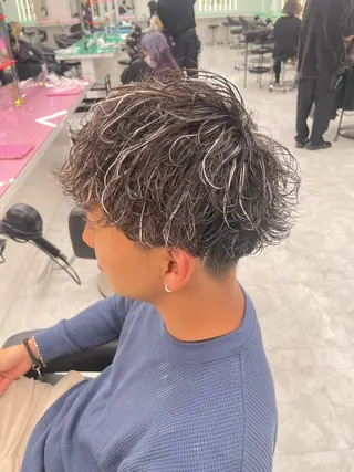 ショート カラー パーマ メンズ 【メンズサロン】 BLUCK 横浜のヘアスタイル