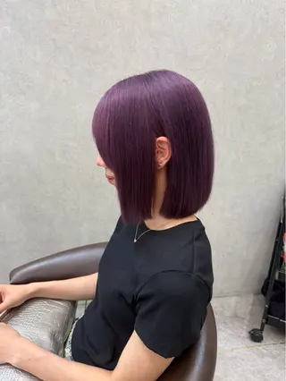 ミディアム karin ボブハイトーンのヘアスタイル