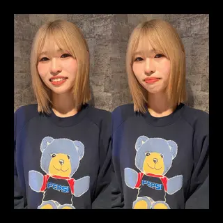 ミディアム カラー mai / linoah˚✧のヘアスタイル