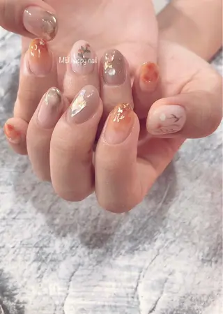 ネイル 北浦和 自爪育成ケアのネイルデザイン