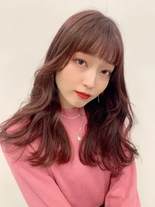 カラー RIKO👼🏻💓 韓国ガーリーのヘアスタイル