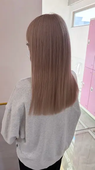 ロング カラー レイン🌏🌱 似合わせ/ハイトーンのヘアスタイル