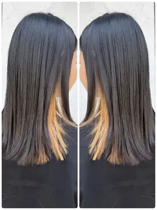 セミロング カラー 艶カラー🕊️ ✴︎Yukari✴︎のヘアスタイル