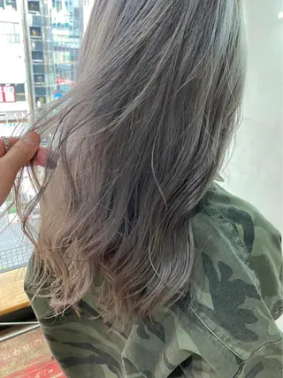 ロング カラー パーマ ヘアアレンジ メンズ キッズ ネイル マツエク・マツパ 🌸グレージュ/ ベージュ🌸yutaのヘアスタイル