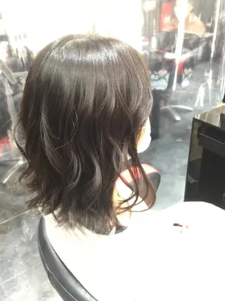 ミディアム カラー Annon プライベートサロンのヘアスタイル