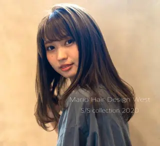 セミロング パーマ 竹嶌 健吾のヘアスタイル