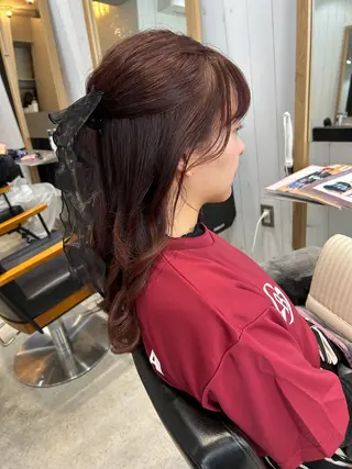 セミロング ヘアアレンジ ヒロミ/アレンジ/ アンニュイ/透け感のヘアスタイル