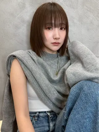 ミディアム 🩵レイヤー/ボブ /🫧harukaのヘアスタイル