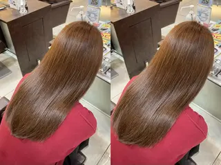 セミロング カラー 🤎韓国ヘア ベージュ まゆか🤎のヘアスタイル