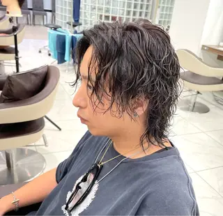 ショート パーマ メンズ 【メンズ特化】 池田大成✂︎のヘアスタイル