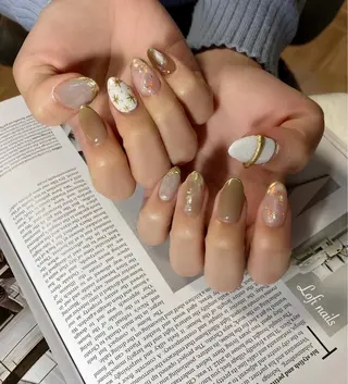 ミディアム ネイル Lofi nails ゆきこのネイルデザイン