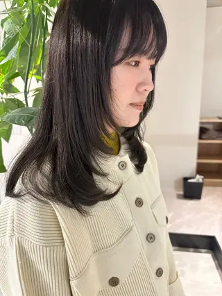 ミディアム シェアサロンコネクト所属・Chiho/ 博多/パーマ/ボブのヘアスタイル