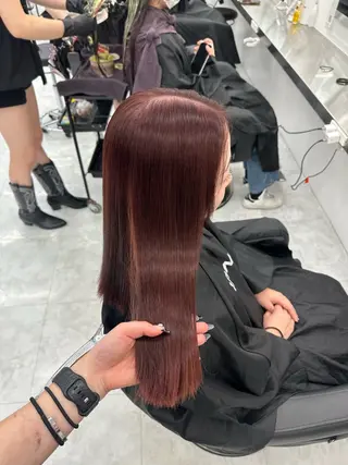 カラー 透ける透明感カラー 🤍anju🎀のヘアスタイル