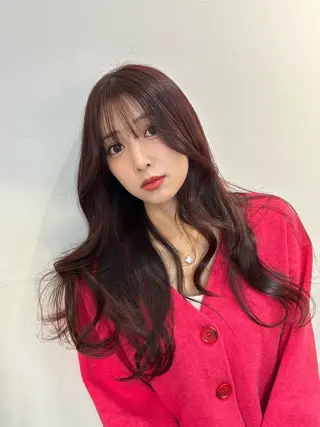 ロング カラー レイヤーカット BLend 渋谷のヘアスタイル