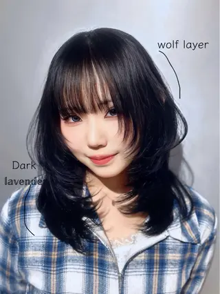 ロング カラー 店長✨️韓国ヘア✖️ 髪質改善カラー／純大のヘアスタイル