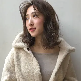 ミディアム カラー 堀江/心斎橋/西大橋 四ツ橋【Vers】のヘアスタイル