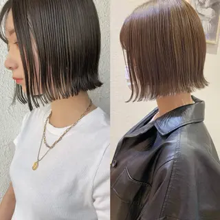 ミディアム ‎🤍レイヤー/ 縮毛矯正🖤菊池瑛士のヘアスタイル