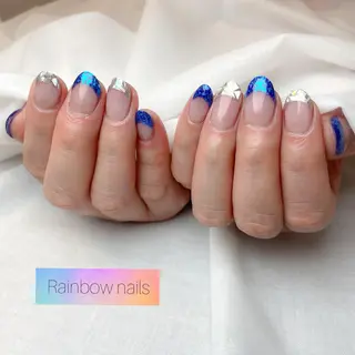ネイル Rainbow nailsくろちゃんのネイルデザイン