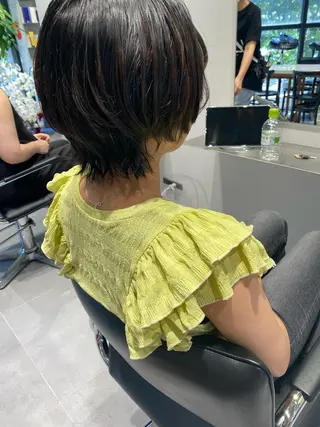 ショート カラー ヘアアレンジ stylist/蛯谷 珠里のヘアスタイル