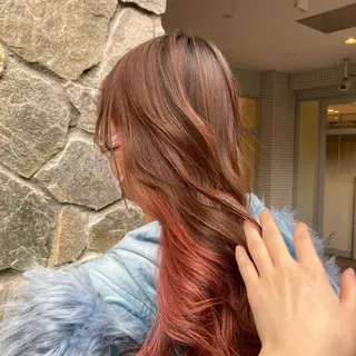 ロング カラー 野村 ゆいのヘアスタイル