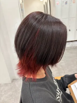 ミディアム カラー ❄️中野侑香❄️ ハイライト/ブリーチのヘアスタイル