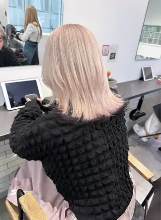 ショート カラー ハイトーン /ブリーチ/miyuのヘアスタイル