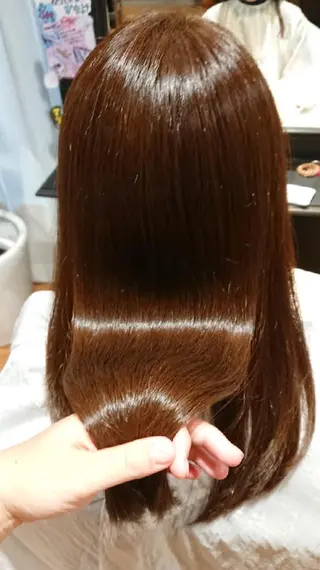 セミロング カラー 三好 麻美のヘアスタイル