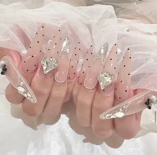 ロング MIYU nail リナのネイルデザイン
