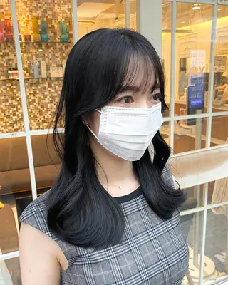ミディアム カラー 横浜/レイヤーカット /韓国ヘア/佐藤記正のヘアスタイル