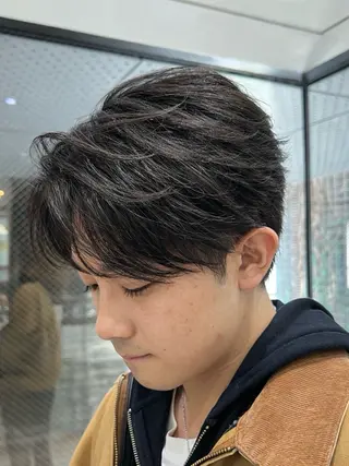 ショート パーマ メンズ ケンシロウ メンズパーマ特化⭕️のヘアスタイル