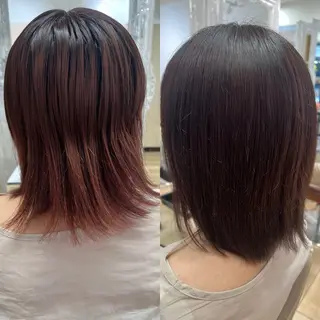 ミディアム カラー 高橋 香奈のヘアスタイル