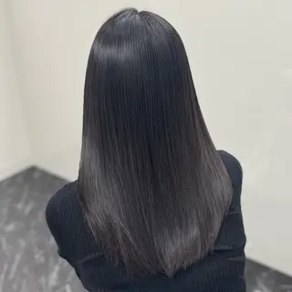 ロング パーマ ブリーチなしカラー I 髪質改善Ⅰたつやのヘアスタイル