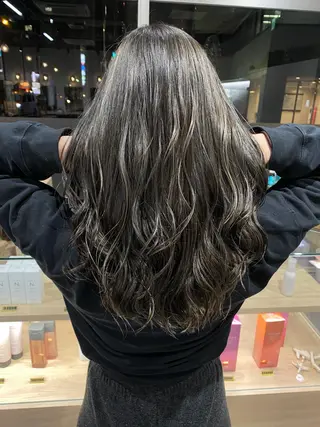 ロング カラー ヘアアレンジ giinii所属・横浜縮毛矯正 ☆渋谷良太のヘアスタイル