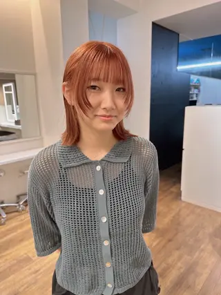 ミディアム ショート/レイヤー/ ボブ/安本和史のヘアスタイル