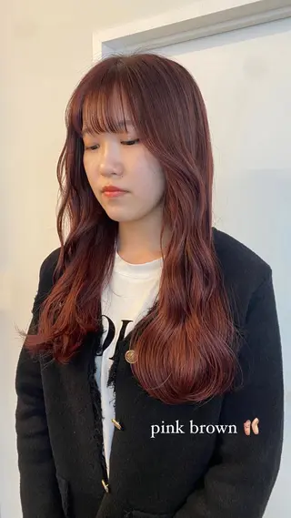 セミロング カラー 綾香 /透明感カラーのヘアスタイル