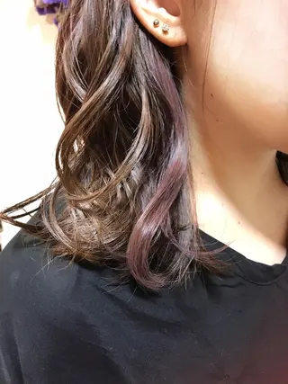 セミロング カラー LOST CITY 横浜所属・🪐脱白髪染め 🪐松尾菜々美のヘアスタイル