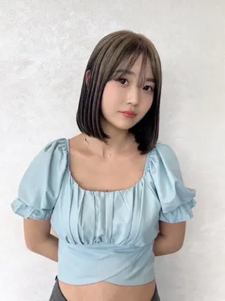 カラー nehus nagaoka所属・🖤複雑履歴ブリーチ Mizuki 🖤のヘアスタイル