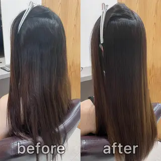 ロング パーマ KIZU 髪質改善 オカルト怪談のヘアスタイル