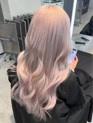 カラー 表参道/ハイトーン/ misaki🎀のヘアスタイル