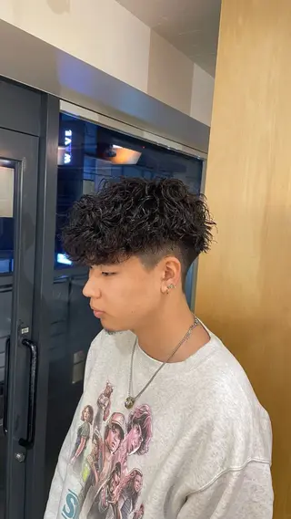 ショート パーマ メンズ fifth 阿部楓のヘアスタイル