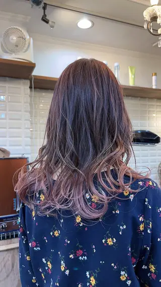 ロング カラー lupinus 中田店のヘアスタイル
