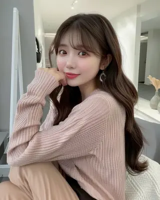 ロング カラー 新 心寧のヘアスタイル