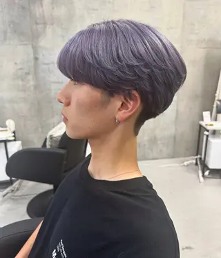 カラー メンズ XELM/ハイトーン /高崎/RUIのヘアスタイル