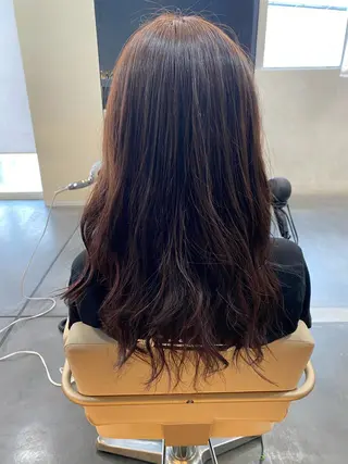 セミロング カラー BLENDby happiness所属・KAORU/絹髪 /髪質改善/奈良のヘアスタイル