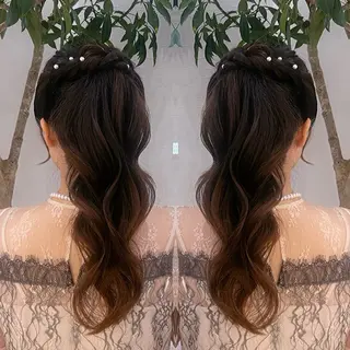 ヘアアレンジ 秋葉原コットン所属・ヘアセット 🤍AIRA🤍のヘアスタイル