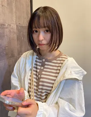 ショート カラー 広島/ボブ/レイヤー 🌿‬wakabaのヘアスタイル