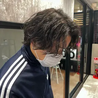 ミディアム パーマ メンズ 👹メンズ鬼特化 /赤池琉👹のヘアスタイル