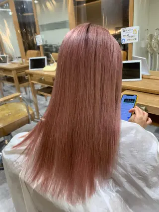 ロング カラー ピンクカラー/ mana🎀のヘアスタイル